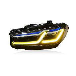 ชุดไฟหน้าแบบสองสี รุ่น Golden Eye Blue Eyebrow สำหรับรถยนต์ BMW ซีรีส์ 5 รุ่น G30 G38 ปี 2018-2023 พร้อมอุณหภูมิสี 6000K - Product Image 3