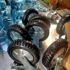 Hochwertige MW 4/<span class=keywords><strong>5</strong></span>/6/8 Zoll feste/drehbare Industrie-<span class=keywords><strong>PVC</strong></span>-Lenkrollen mit Bremse - Product Image 6