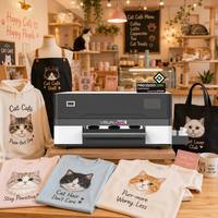 Imprimante DTF A3 pour Amateurs d'Animaux, Transfert de Film CMYK à Encre Blanche pour T-shirts, Epson F1080 Precisioncore, Impresora de Bureau pour Hoodies