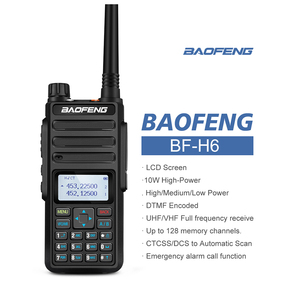 Radio Móvil Digital BF-H6 con Anti-interferencia, 10W <span class=keywords><strong>de</strong></span> Alta Potencia, Largo Alcance, Portátil, Batería <span class=keywords><strong>de</strong></span> 1500-2000mAh - Product Image 2