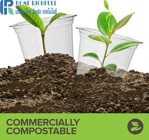 Gobelets à smoothie HL en PLA, gobelets pour boissons froides et chaudes, 12 oz, 16 oz, écologiques, modernes, personnalisables, pour les fêtes, fabriqués en Rayong - Product Image 4