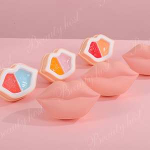 Venta al por mayor de esencia de melocotón a base de hierbas orgánicas naturales exfoliante de labios crack seco crema aclarante vegana exfoliante hidratante 2 exfoliante de labios - Product Image 2