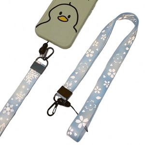 Sangle de cou imprimée personnalisée de sécurité de haute qualité Longes réfléchissantes en polyester - Product Image 1