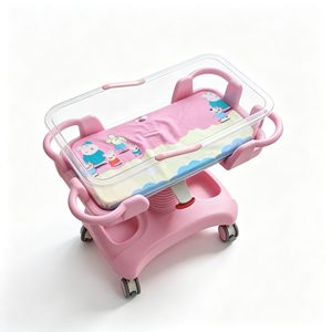 Culla Ospedaliera per <span class=keywords><strong>Neonati</strong></span> di Grado Medicale in ABS Stampato a Iniezione con Vasca Trasparente Sterilizzabile e Materasso Personalizzato - Product Image 3