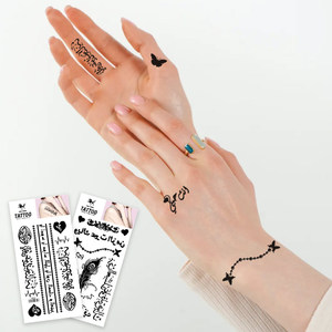 Venta caliente Queen Crown Designs Tatuajes temporales Impermeable Body Arts Idiomas Tatuaje Pegatinas - Product Image 6