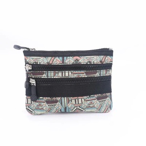 Portefeuilles de luxe pour femmes, nouveau design, portefeuille en polyester avec fermeture éclair, pochette à monnaie, impression personnalisée, impression florale - Product Image 1