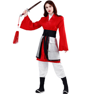 Disfraz de Cosplay de Película de Estilo Chino, Disfraz de Mujer Héroe Mulan para Niñas - Product Image 5