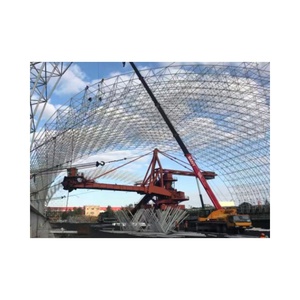 プレハブ住宅用鋼製屋根構造システム、セメント工場の作業場用フラットバンカー石炭貯蔵小屋 - Product Image 3