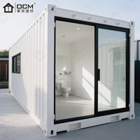 Maison conteneur à toit à pignon à structure en acier Bâtiment préfabriqué avec espace de vie confortable pour chambre à coucher ou école Maison conteneur d'expédition