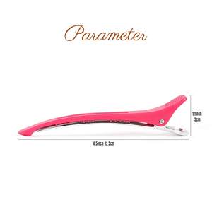 Pinces à cheveux personnalisées avec logo, pinces <span class=keywords><strong>de</strong></span> sectionnement pour coiffure, pinces bec <span class=keywords><strong>de</strong></span> canard pour salon <span class=keywords><strong>de</strong></span> coiffure, accessoires plats, outils <span class=keywords><strong>de</strong></span> coupe <span class=keywords><strong>de</strong></span> cheveux - Product Image 2