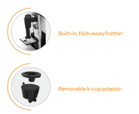 Cafetera de Goteo Anbolife de 2.0L con Panel Táctil IMD, 4 Estilos de Preparación, Compatible con Cápsulas K-Cup, 1450W, OEM ODM
