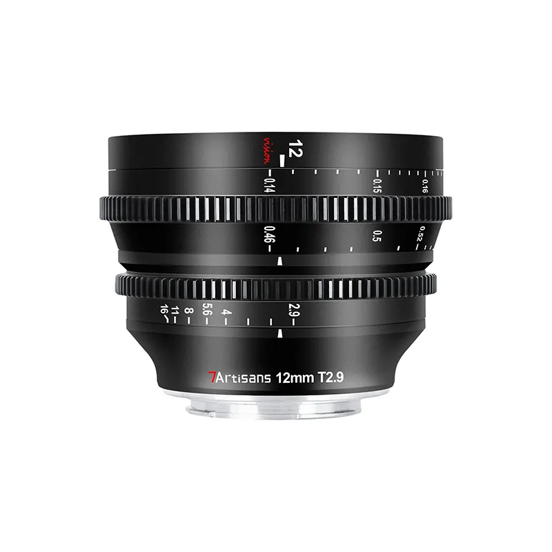 7 zanaatkarlar APS-C çerçeve 12mm T2.9 Ultra geniş açı büyük diyafram CF Cine Lens Sony E Nikon Z Canon RF Sigma L M43 dağı