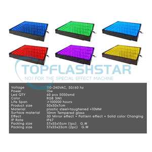 Großhandel 3-in-1 RGB LED Tanzfläche mit App-Fernbedienung 3D-Spiegeleffekt Bühnenbodenbeleuchtung für Hochzeit und Party - Product Image 4