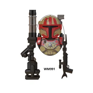 WM6094 Star Mainan Figur Aksi Mini, Set Action Figure Polisi Berat Olymporian Vita Vizla Wars untuk Hadiah Anak-anak