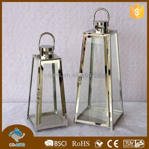 Linterna de vela de metal de acero inoxidable para jardín - Product Image 5