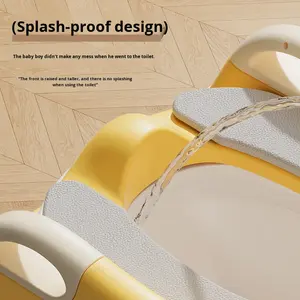 Taburetes Infantiles de Plástico, <span class=keywords><strong>Asiento</strong></span> de Inodoro Plegable Tipo Escalera con Diseño de <span class=keywords><strong>Corona</strong></span> para Niños y Niñas, para el Hogar - Product Image 4