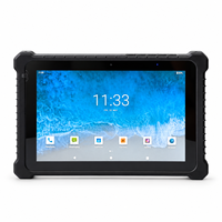 Tablet Tangguh 10 Inci IP67 dengan Tali Pegangan, Tahan Air, Tahan Lama, untuk Penggunaan Industri, Android Windows 700 Nits untuk Pertambangan/Minyak