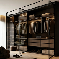 Armoire portable moderne en bois de luxe sur mesure BALOM, armoire de chambre à coucher, armoire en bois moderne, armoires de chambre