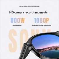 Lunettes Intelligentes IA avec Caméra 8MP, Prise de Photos, Traduction pour Appels, Contrôle par Bouton Tactile, Recharge Magnétique pour Double Plateforme