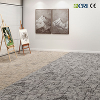 OEM Moderne Büroteppichfliesen 18x36 Zoll Dick 100% Nylon Rutschfeste PU-Rückseite Antimikrobiell Waschbar Fleckenresistent