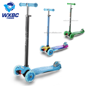 Logo özel sıcak satış itme skuter çocuklar sürüklenen <span class=keywords><strong>Scooter</strong></span> Üç tekerlekli Drift bisikleti ile çocuk için büyük boy PU tekerlekler - Product Image 1