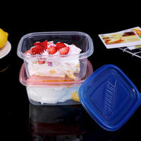 709ml 483ml Wegwerp Plastic Magnetronbestendige Verdikte Voedselveilige Moderne Afhaallocatie Verpakking Lunchbox Lasagne Taart Fruit