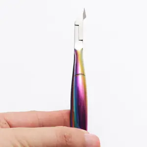 IPHF cuticola forbice cuticole pinzetta arcobaleno tagliatore tronchesino pelle morta strumento per Nail Art Manicure