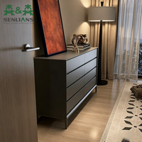 Cómoda Moderna SLS de 8 Cajones, Cajones Elegantes Estilo Chester, Amplio Espacio de Almacenamiento para Espacios de Vida Contemporáneos
