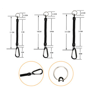 Dây Buộc Cá Tùy Chỉnh Dây An Toàn Có Thể Thu Vào Dây Hoàn Thiện Dây Cuộn Dây Mùa Xuân Dây Buộc Chống Mất <span class=keywords><strong>Keychain</strong></span> - Product Image 6
