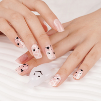 Autocollants d'ongles en gel 3D coréens Felice, fins, brillants, imperméables, sans BPA, pour l'été, style français et japonais, personnalisables, semi-durcis, en vrac