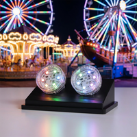 Lampes Turbo IP66 pour Manèges, Éclairage de Fête Foraine 35mm 24V, Cabochons LED RGB E14, Points Lumineux pour Carrousel et Parcs à Thème