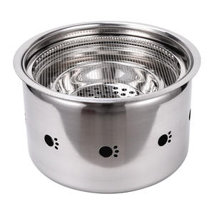 Estufa de barbacoa de cocina de acero inoxidable comercial de alta calidad, resistente a la corrosión, inferior humo, parrilla de carbón para barbacoa - Product Image 3