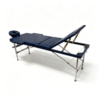 Table de massage pliante pour salon de beauté et extension de cils, marque Jiacheng, lit de massage en acier inoxydable à trois sections