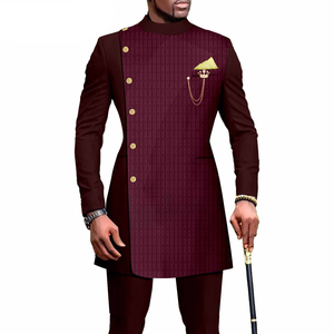 Mode <span class=keywords><strong>africaine</strong></span>, costumes ethniques traditionnels <span class=keywords><strong>pour</strong></span> hommes en deux pièces, manches longues, avec pantalon, vêtements <span class=keywords><strong>pour</strong></span> hommes - Product Image 2