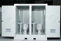 YONGHONG Maison Conteneur Mobile Moderne Portable d'Extérieur en Panneaux Sandwich d'Acier Respirants avec Toilettes, Garantie 1 An, Projet Complet