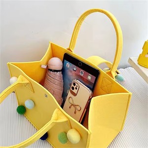 กระเป๋าสักหลาดใหม่พร้อมของขวัญกระเป๋าถือการ์ตูนกระเป๋าถือสตรีกระเป๋าผ้าสำหรับงานเลี้ยงหนึ่งร้อยวันของขวัญสำหรับเด็กกระเป๋าโท้ทกระเป๋าถือ - Product Image 3