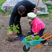 Ensemble d'outils de jardinage 9 pièces pour enfants, kit de culture de plantes en plein air, durable pour les travaux de jardinage
