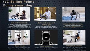 Robot Anjing Bionik AI, Mainan Interaktif Pemrograman Pengembangan Sekunder, Aplikasi Kontrol Jarak Jauh, Robot Pendamping Pintar Berkaki 4 yang Menyenangkan - Product Image 4