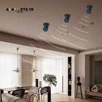 Rail magnétique encastré pour éclairage linéaire, spots LED de plafond, éclairage sur rail LED intérieur, haut-parleur Bluetooth