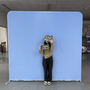 Nhà máy trực tiếp bán xách tay Photo Booth Backdrop đứng ống nhôm khung gối nhuộm thăng hoa căng thẳng vải hiển thị - Product Image 1
