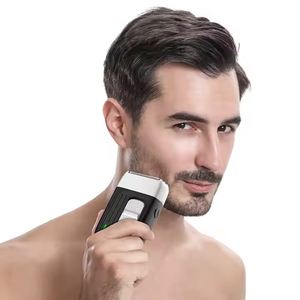 IPX7 <span class=keywords><strong>professionnel</strong></span> réutilisable Mini circulaire électrique double <span class=keywords><strong>tête</strong></span> <span class=keywords><strong>chauve</strong></span> <span class=keywords><strong>rasoir</strong></span> <span class=keywords><strong>rasoir</strong></span> pour hommes chauves équipement - Product Image 2