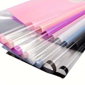 Papier d'emballage pour fleurs en plastique OPP imperméable de style coréen 56*56cm pour emballer un bouquet de fleurs - Product Image 4