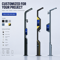 Farola Inteligente Multifuncional 5G con Cámara PTZ LED IP66 AC WiFi Público IoT para Ciudades Inteligentes