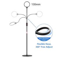 Wufan Flexible Gooseneck LED Floor Mounted Magnifier, Eye Protection Reading Light for Bedroom Living Room