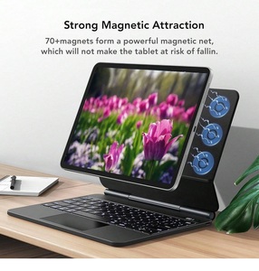 Funda con Teclado Mágico Inalámbrico, Trackpad Multitáctil Retroiluminado para iPad Pro de 11 Pulgadas y iPad Air 4, 5, 6, 7.ª Generación de 10.9 y 11 Pulgadas, Funda Protectora - Product Image 5