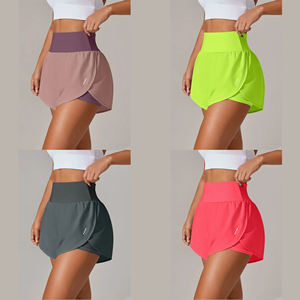 Shorts Sportivi da Donna a Doppio Strato Personalizzati 2 in 1 per Corsa e Yoga, Shorts Casual a Vita Alta Larghi per Allenamento - Product Image 3