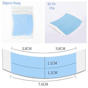 Набор из 36 водонепроницаемых двусторонних клейких лент для париков, фронтальных прядей и наращивания волос - Product Image 2