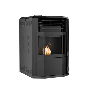 Poêle hybride PANSEE WH-PU120 10 kW à double alimentation <span class=keywords><strong>bois</strong></span> et granulés, design moderne, respectueux de l'environnement, 8 kW - Product Image 3