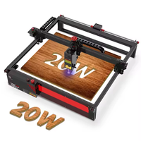 Machine de gravure laser multifonctionnelle à portique TWO TREES TS2-20W 20W Diode Moteur Pompe Système de refroidissement par air pour pierre caoutchouc bois