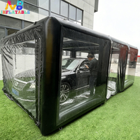 Tente de lavage de voiture gonflable robuste, garage mobile portable, installation facile, abri imperméable pour le lavage, le polissage et la peinture des voitures